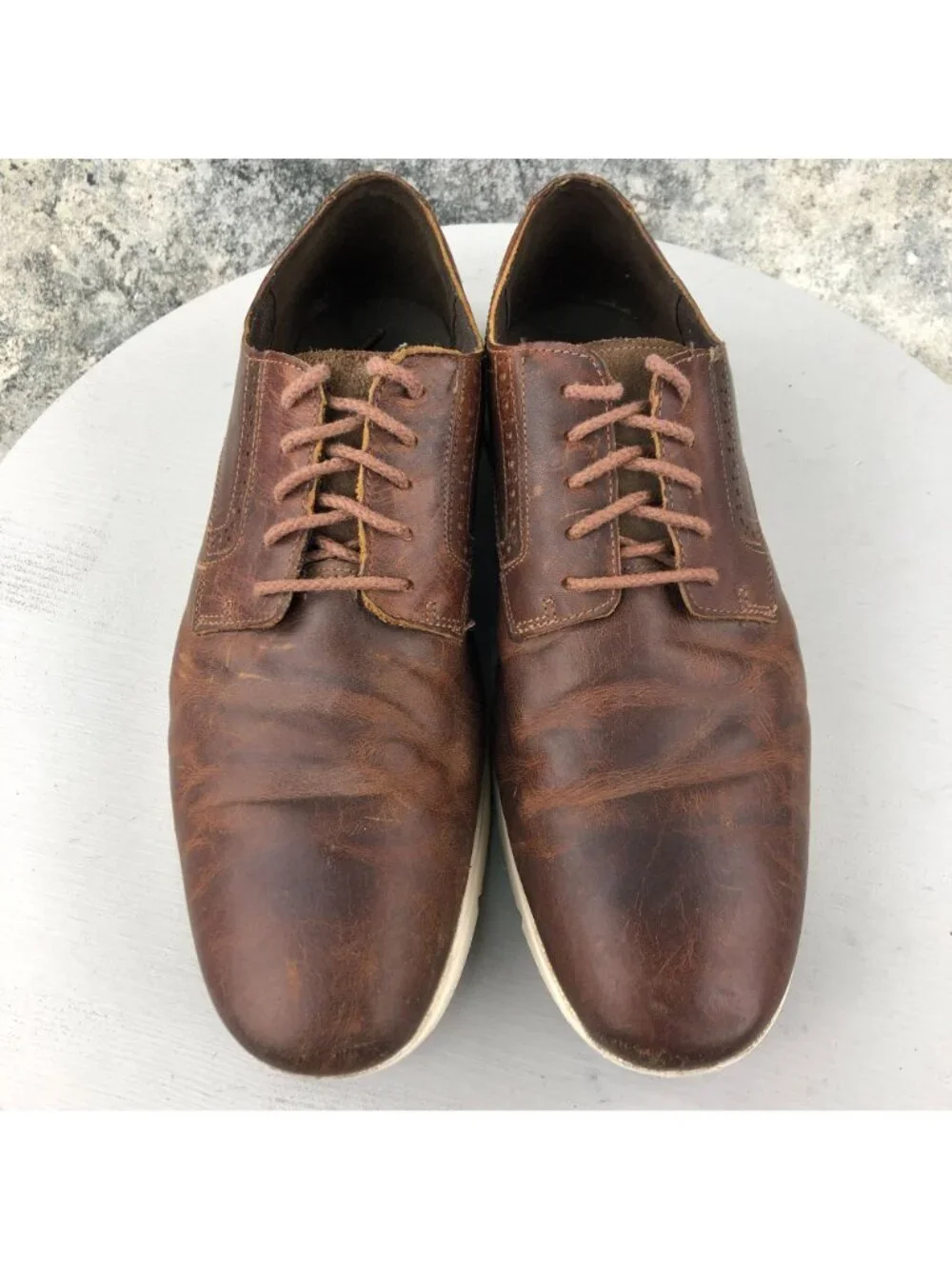 Timberland Men's Size 10.5 Franklin Park Brogue Brown Leather Oxfords A22PC